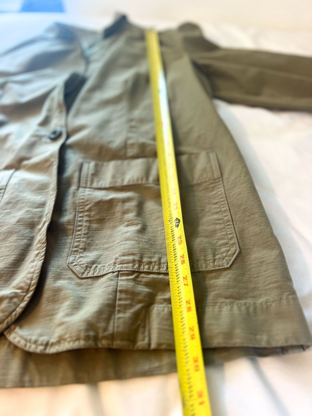 Everlane the fatigue blazer Jacket Chore Coat Army Green Extra Large XL - Picture 12 of 14